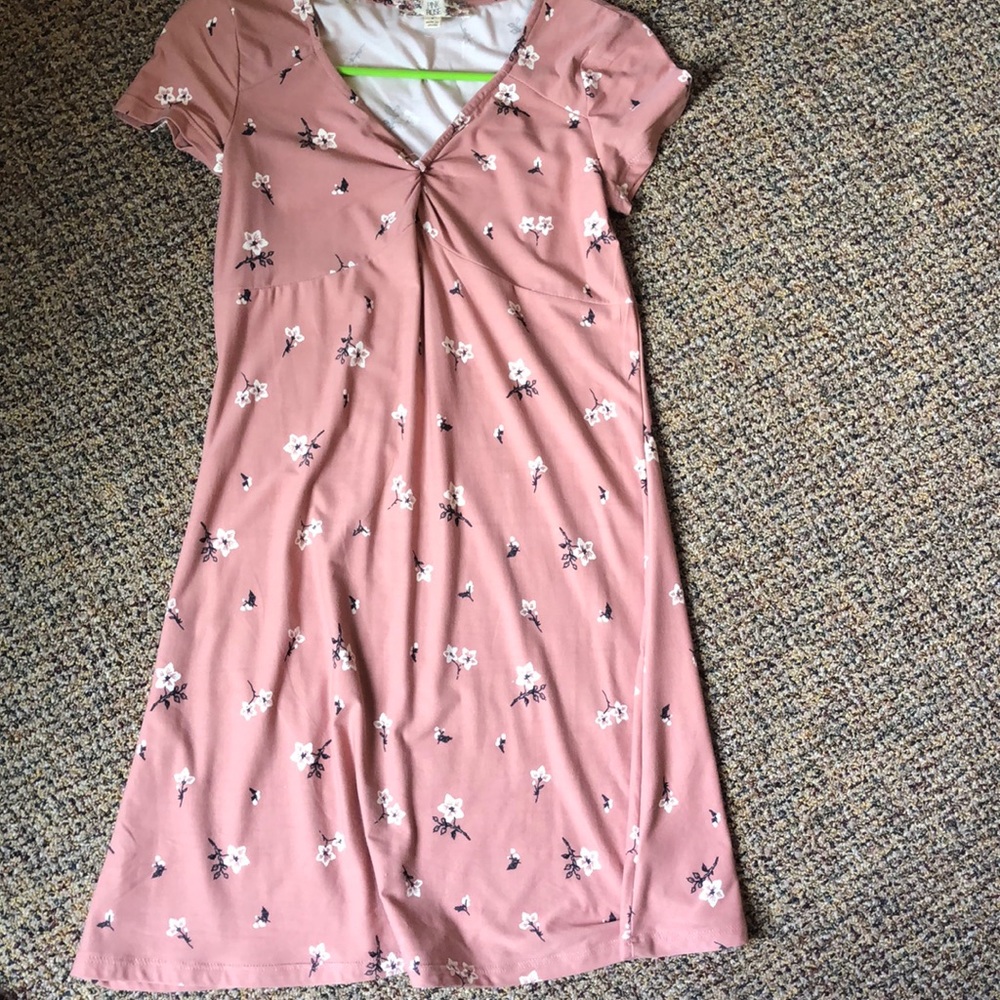Pink rose dress